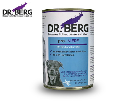 Dr BERG Pro-NIERE wołowina i kurczak z ziemniakami 400g Dr BERG Pro-NIERE wołowina i kurczak z ziemniakami 400g
