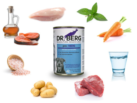 Dr BERG Pro-NIERE wołowina i kurczak z ziemniakami 400g Dr BERG Pro-NIERE wołowina i kurczak z ziemniakami 400g