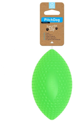 PitchDog Piłka Rugby do aportowania śr. 9 cm, dł. 14 cm Green
