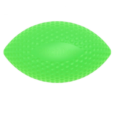 PitchDog Piłka Rugby do aportowania śr. 9 cm, dł. 14 cm Green PitchDog Piłka Rugby do aportowania śr. 9 cm, dł. 14 cm Green