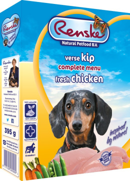 Renske Dog świeżo mięso kurczak dla psów 10x395 g