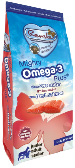 Renske Mighty Omega-3 Plus - świeży łosoś tłoczona na zimno 3 kg
