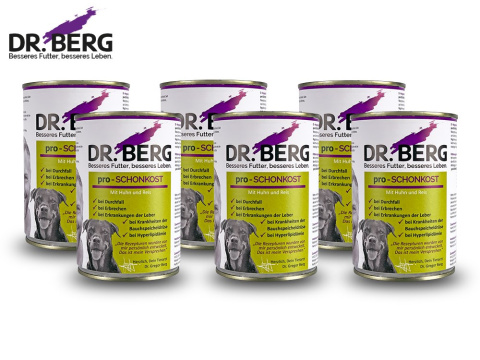 Dr BERG Pro-SCHONKOST kurczak z ryżem 6 x 400g Dr BERG Pro-SCHONKOST kurczak z ryżem 6 x 400g