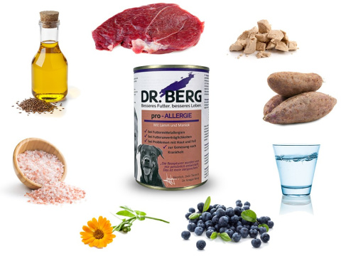 Dr Berg Pro-Allergie jagnięcina z maniokiem 6 x 400g Dr Berg Pro-Allergie jagnięcina z maniokiem 6 x 400g