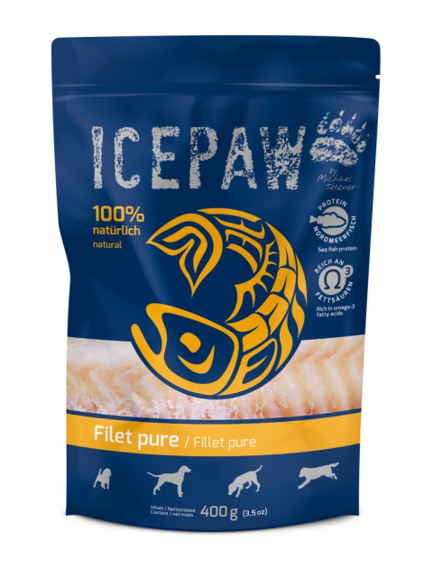 ICEPAW Dog High Premium Filet Pure filet z dorsza 400g