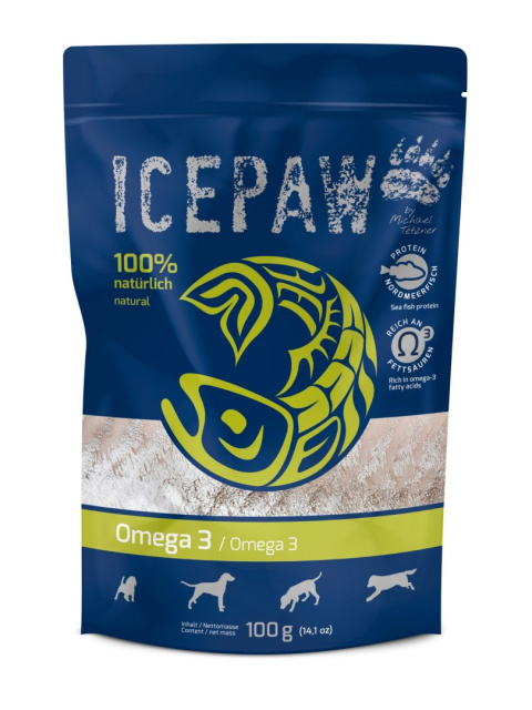 ICEPAW Dog High Premium Omega 3 makrela i śledź 100g ICEPAW Dog High Premium Omega 3 makrela i śledź 100g