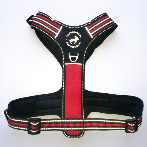 All For Dogs 3x-Sportowe szelki dla psa rozm. L Czerwone All For Dogs 3x-Sportowe szelki dla psa rozm. L Czerwone