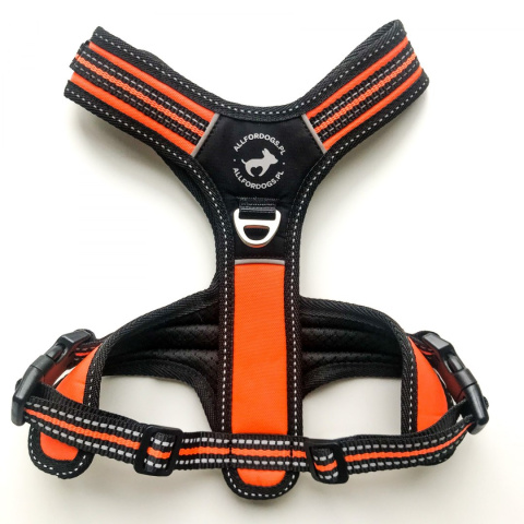 All For Dogs 3x-Sport szelki dla psa rozm. M Pomarańczowe NEON All For Dogs 3x-Sport szelki dla psa rozm. M Pomarańczowe NEON
