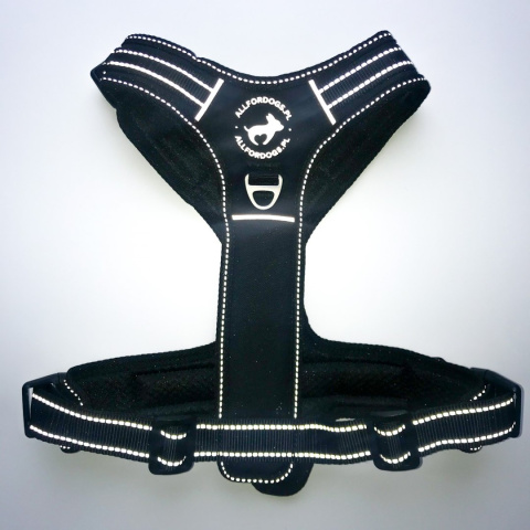 All For Dogs 3x-Sportowe szelki dla psa rozm. XS Czarne All For Dogs 3x-Sportowe szelki dla psa rozm. XS Czarne