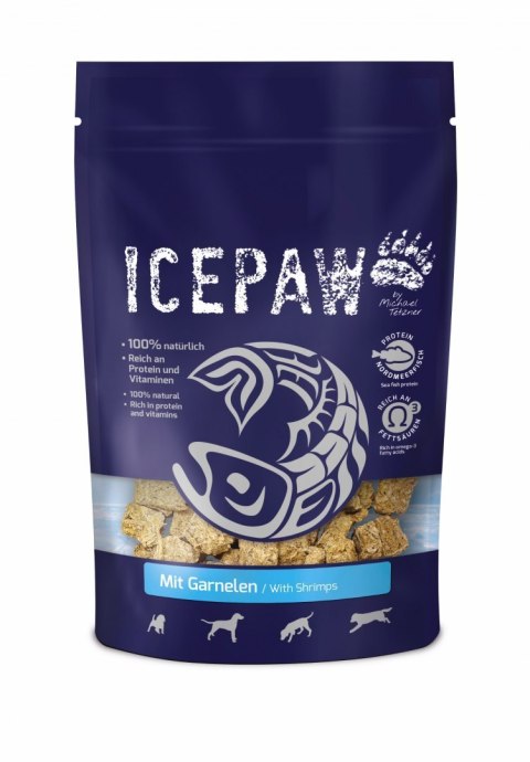 Icepaw Garnelen - przysmaki z filetów ryb i krewetek 150g Icepaw Garnelen - przysmaki z filetów ryb i krewetek 150g