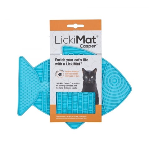 Mata Lickimat CASPER dla kotów turkusowa Mata Lickimat CASPER dla kotów turkusowa