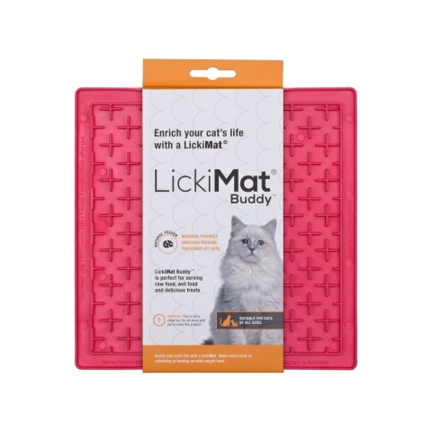 Mata Lickimat BUDDY dla kotów różowa Mata Lickimat BUDDY dla kotów różowa