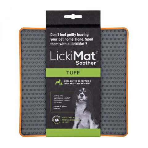 Mata LickiMat SOOTHER TUFF dla psów pomarańczowa Mata LickiMat SOOTHER TUFF dla psów pomarańczowa