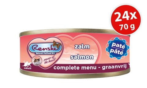 Renske Cat łosoś - pasztet dla kota 24szt.x70g