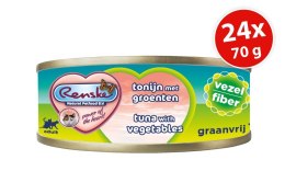 Renske Cat tuńczyk z warzywami - filety dla kota 24 szt.x70 g