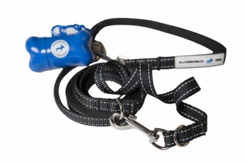 All For Dogs Smycz Treningowa Czarna 3m / 1,5 cm All For Dogs Smycz Treningowa Czarna 3m / 1,5 cm