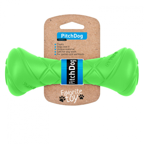 PitchDog BARBELL hantel - zabawka dla psa ZIELONY PitchDog BARBELL hantel - zabawka dla psa ZIELONY