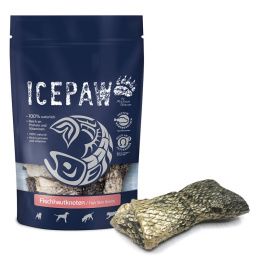 ICEPAW Fischhautknoten węzły z wędzonej skóry łososia 4 szt.240g