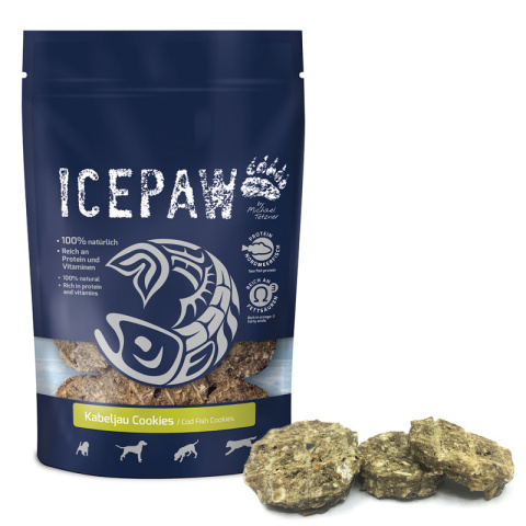 ICEPAW Kabeljau Cookies - ciasteczka z dorsza 100g ICEPAW Kabeljau Cookies - ciasteczka z dorsza 100g