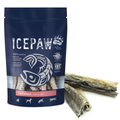 ICEPAW Lachshaut – przysmaki ze skóry łososia 50g ICEPAW Lachshaut – przysmaki ze skóry łososia 50g