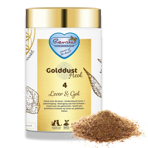 RENSKE GOLDDUST HEAL 4 – wątroba i woreczek żółciowy– poprawa funkcjonowania wątroby i wsparcie zdrowego trawienia 250g RENSKE GOLDDUST HEAL 4 – wątroba i woreczek żółciowy– poprawa funkcjonowania wątroby i wsparcie zdrowego trawienia 250g
