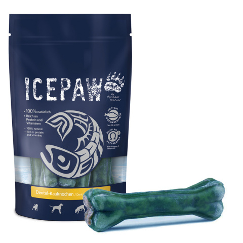 ICEPAW Dental- Kauknochen dentystyczna kość do żucia z szałwią dla psów 4 szt. ICEPAW Dental- Kauknochen dentystyczna kość do żucia z szałwią dla psów 4 szt.
