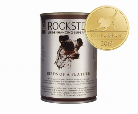 Rockster Birds of a feather - bio kurczak i indyk 400 g Rockster Birds of a feather - bio kurczak i indyk 400 g