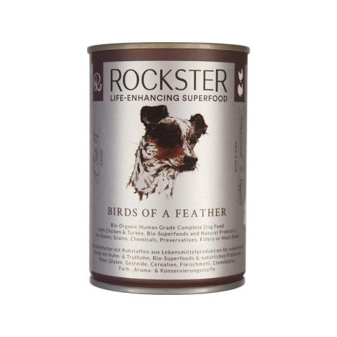 Rockster Birds of a feather - bio kurczak i indyk 400 g Rockster Birds of a feather - bio kurczak i indyk 400 g