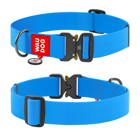WAUDOG Obroża wodoodporna z QR 46-70 cm/4 cm Niebieski XXL WAUDOG Obroża wodoodporna z QR 46-70 cm/4 cm Niebieski XXL