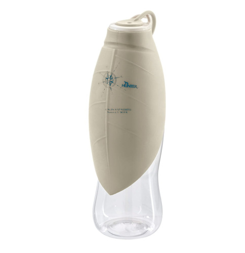 Hunter Podróżna butelka z silikonową miseczką 550ml beżowa Hunter Podróżna butelka z silikonową miseczką 550ml beżowa