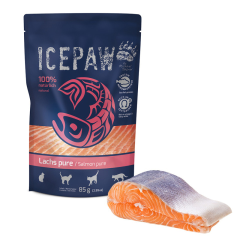 ICEPAW Cat Lachs pure - łosoś 85g