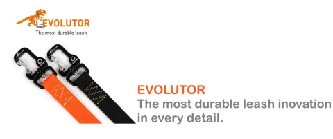 Smycz EVOLUTOR Lifetime Warranty 2m/2,5cm Pomarańczowa Smycz EVOLUTOR Lifetime Warranty 2m/2,5cm Pomarańczowa