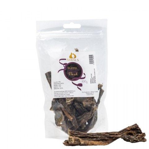 MIRALS Bueffel fleisch przysmak suszone mięso bawoła wodnego 200g MIRALS Bueffel fleisch przysmak suszone mięso bawoła wodnego 200g