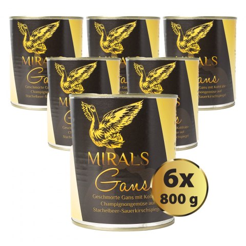 MIRALS Gans - duszona gęś z kalarepą i pieczarkami z sosem agrestowo-wiśniowym 6 szt. x 800g MIRALS Gans - duszona gęś z kalarepą i pieczarkami z sosem agrestowo-wiśniowym 6 szt. x 800g