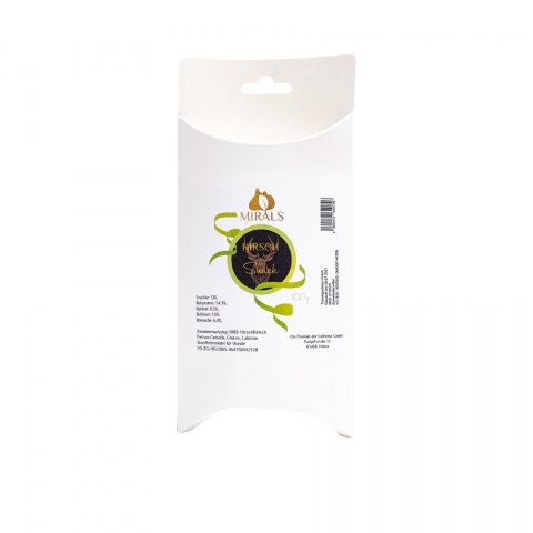 MIRALS Hirsch Snack - przysmaki treningowe z mięsa jelenia 100g MIRALS Hirsch Snack - przysmaki treningowe z mięsa jelenia 100g