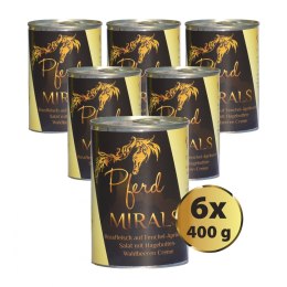 MIRALS Pferd - Konina na sałatce z kopru włoskiego i moreli oraz kremem z owoców dzikiej róży 6 szt. x 400g