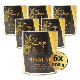 MIRALS Ziege- Filet z koziny na puree z brokułów i pasternaku z kremem truskawkowo-jagodowym 6 szt. x 800g