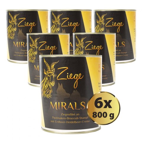 MIRALS Ziege- Filet z koziny na puree z brokułów i pasternaku z kremem truskawkowo-jagodowym 6 szt. x 800g MIRALS Ziege- Filet z koziny na puree z brokułów i pasternaku z kremem truskawkowo-jagodowym 6 szt. x 800g