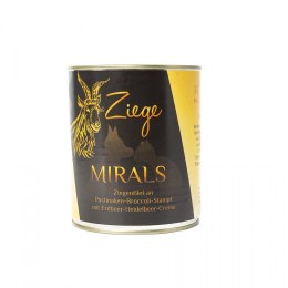 MIRALS Ziege- Filet z koziny na puree z brokułów i pasternaku z kremem truskawkowo-jagodowym 800g
