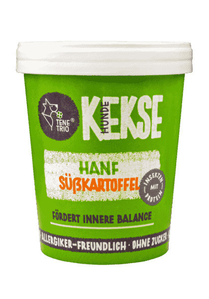 Tenetrio Hundekekse Hanf - ciasteczka z owadami, konopiami i batatami 200g Tenetrio Hundekekse Hanf - ciasteczka z owadami, konopiami i batatami 200g