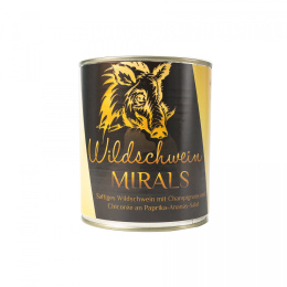 MIRALS Wildschwein - soczysty dzik z pieczarkami 800g x 6 szt.