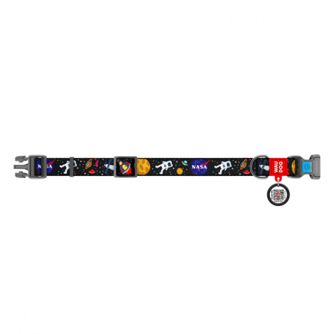 WAUDOG obroża nylonowa dla psa NASA 24-40/2 cm S WAUDOG obroża nylonowa dla psa NASA 24-40/2 cm S
