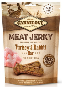 Carnilove Dog Jerky Turkey & Rabbit Bar - indyk i królik 100g