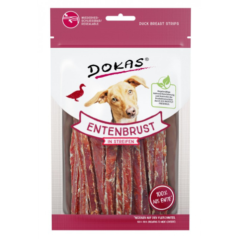 DOKAS filety z piersi kaczki 70 g - przysmak dla psa DOKAS filety z piersi kaczki 70 g - przysmak dla psa