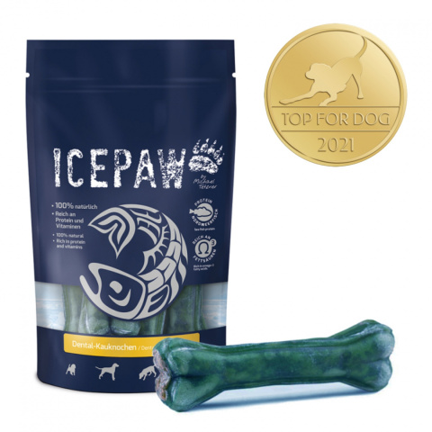 ICEPAW Dental- Kauknochen dentystyczna kość do żucia z szałwią dla psów 4 szt. ICEPAW Dental- Kauknochen dentystyczna kość do żucia z szałwią dla psów 4 szt.