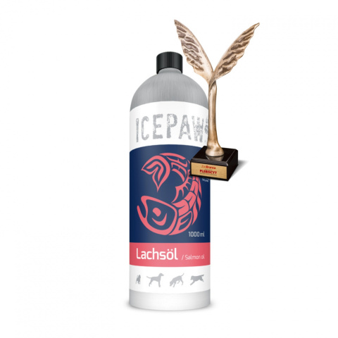 ICEPAW High Premium Lachs oil - olej z łososia 100% 1 litr ICEPAW High Premium Lachs oil - olej z łososia 100% 1 litr