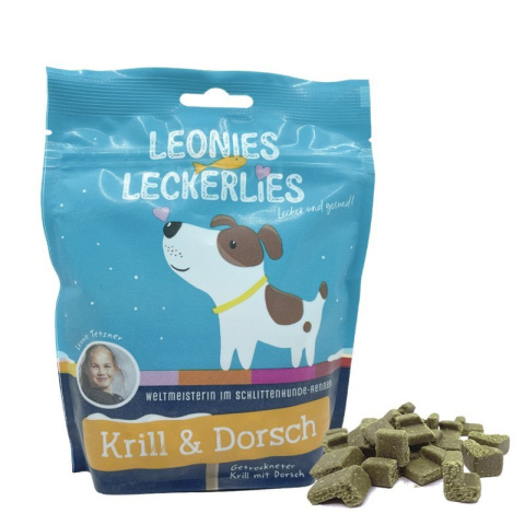 ICEPAW LEONIES Treats Krill Cod przysmaki z dorszem i krylem 125g ICEPAW LEONIES Treats Krill Cod przysmaki z dorszem i krylem 125g