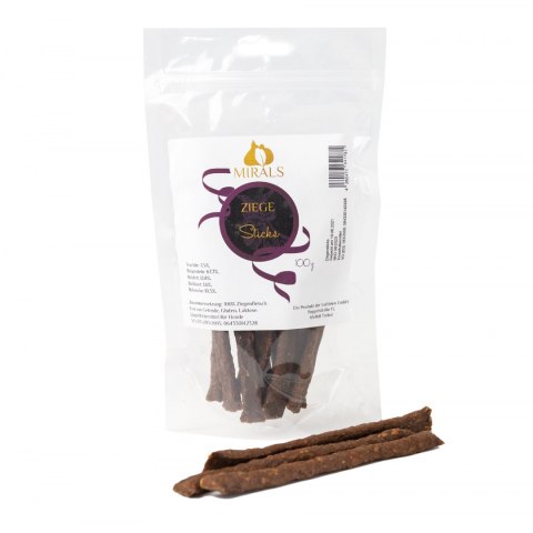 MIRALS Ziegen sticks - przysmaki z mięsa kozy dla psów 100g MIRALS Ziegen sticks - przysmaki z mięsa kozy dla psów 100g