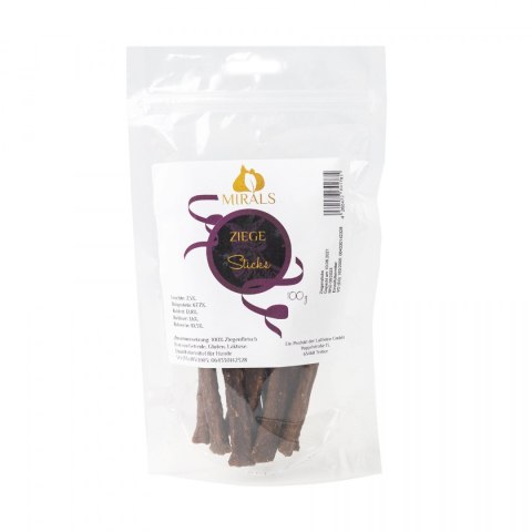 MIRALS Ziegen sticks - przysmaki z mięsa kozy dla psów 100g MIRALS Ziegen sticks - przysmaki z mięsa kozy dla psów 100g