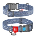 WauDog Re-cotton Obroża dla psa 2,5cm/31-49 cm M Niebieska